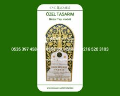 Cnc İşlemeli Özel Tasarım Mezar Taşı