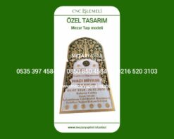 Cnc İşlemeli Özel Tasarım Mezar Taşı - Görsel 3