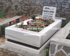 Blok Mezar Modeli Marmara Beyazı - Görsel 7