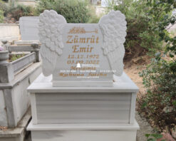Melek Kanadı Şeklinde Mezar Taşı - Görsel 9