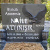 Kartal Figürlü Siyah Mezar Taşı