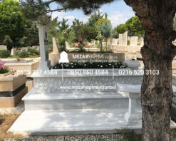 Komple Cnc İşlemeli Mermer Mezar - Görsel 6
