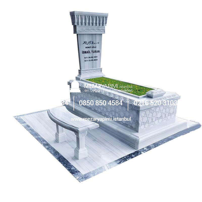 Komple Cnc İşlemeli Mermer Mezar