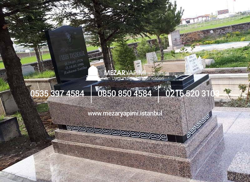 Porino Granit Konik Kesim Blok Mezar - Görsel 2