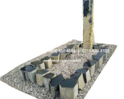 Sütun Bazalt Taşı Mezar Modeli