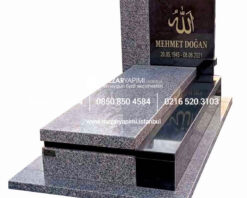 Üstü Kapalı Absolute Black ve Rosa Granit Blok Mezar