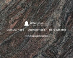 Üzeri Kapalı Beta ve Verde Paradiso Granit Mezar - Görsel 4
