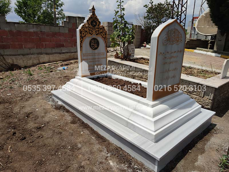 Osmanlı Model 30cm Blok Mezar Modeli - Görsel 7
