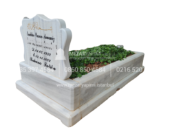Marmara Mermer 10cm Blok Mezar Modeli