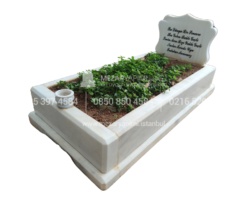 Marmara Mermer 10cm Blok Mezar Modeli