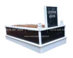 Tek Kişilik Mermer Çerçeveli Mezar - Görsel 4