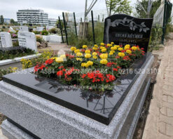10cm Blok Absolute Black Beta Granit Mezar - Görsel 7