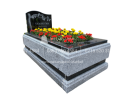 10cm Blok Absolute Black Beta Granit Mezar - Görsel 3