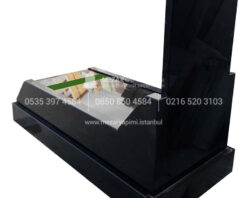 Eğimli Mezar Modeli Komple 5-8cm Absolute Black Granit - Görsel 3