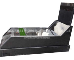 Alternative view of Eğimli Mezar Modeli Komple 5-8cm Absolute Black Granit