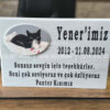 Evcil Hayvan Kedi Kopek) Mermer Anit Tasi
