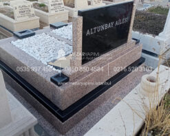Çift Kişilik Porino - Absolute Black Granit Blok Mezar - Görsel 5
