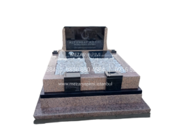 Çift Kişilik Porino - Absolute Black Granit Blok Mezar - Görsel 8