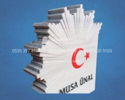3D Cnc Kesim Ay Yıldız Mezar Taşı - Görsel 4
