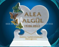 3D Cnc Özel Tasarım Kelebek Mezar Taşı