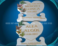 3D Cnc Özel Tasarım Kelebek Mezar Taşı - Görsel 8