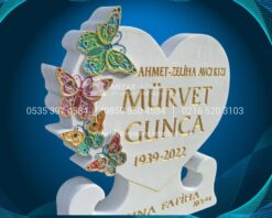 3D Cnc Özel Tasarım Kelebek Mezar Taşı - Görsel 5