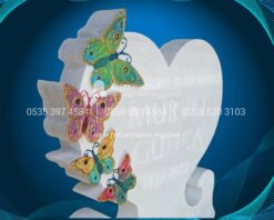 3D Cnc Özel Tasarım Kelebek Mezar Taşı - Görsel 7