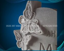 3D Cnc Özel Tasarım Kelebek Mezar Taşı - Görsel 9