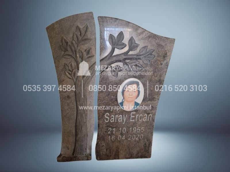 Çınar Ağacı Granit Mezar Taşı