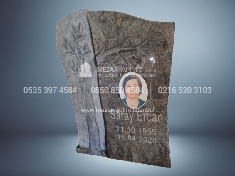 Çınar Ağacı Granit Mezar Taşı - Görsel 3