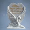 Kuğu Motifli 3D CNC Mezar Taşı