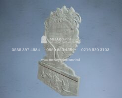 Kuğu Motifli 3D CNC Mezar Taşı - Görsel 10