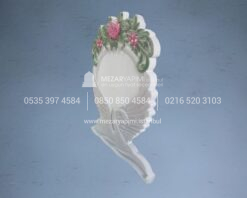 Kuğu Motifli 3D CNC Mezar Taşı - Görsel 8
