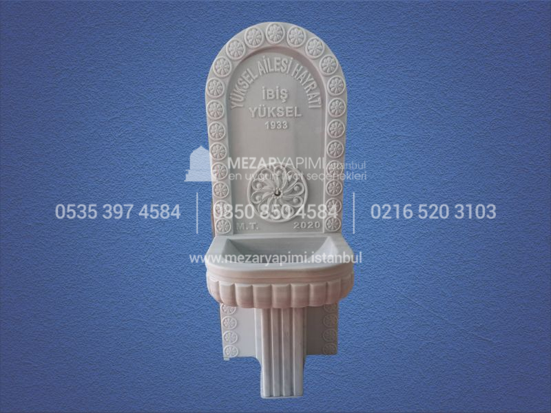 Mermer Çeşme 3D Cnc İşlemeli Çeşme Hayrat - Görsel 6