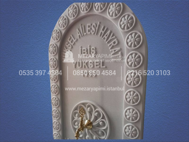 Mermer Çeşme 3D Cnc İşlemeli Çeşme Hayrat - Görsel 9