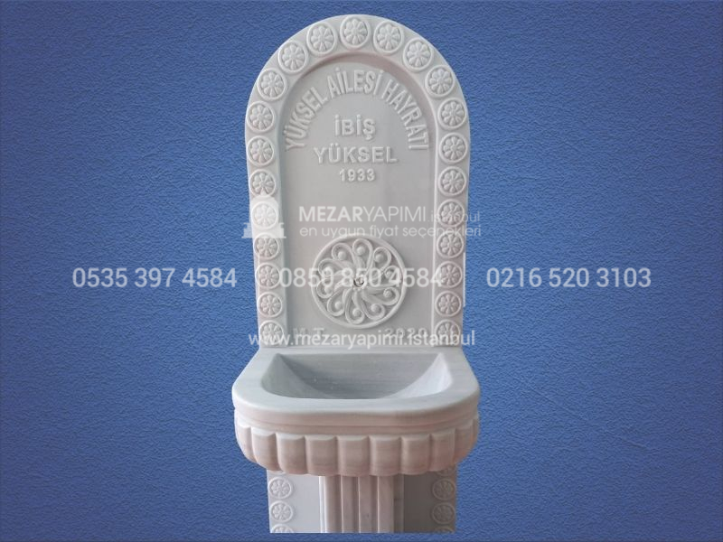 Mermer Çeşme 3D Cnc İşlemeli Çeşme Hayrat