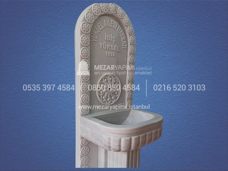 Mermer Çeşme 3D Cnc İşlemeli Çeşme Hayrat - Görsel 7
