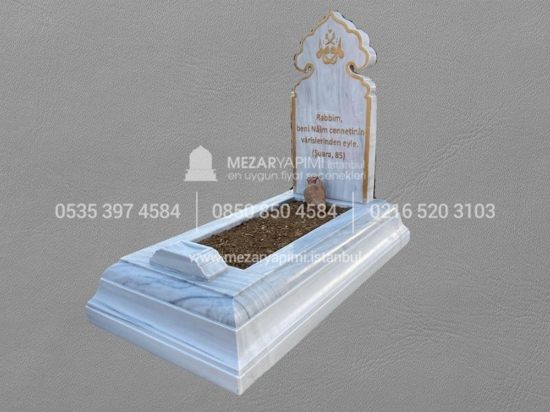 Geleneksel Eski Tip Mermer Mezar Modeli