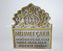 3D Cnc Lale işlemeli Mermer Mezar Taşı