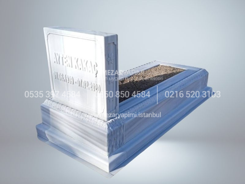 Cnc İşlemeli Blok Mermer Mezar