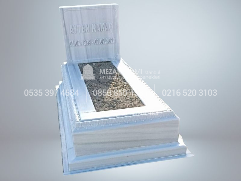 Cnc İşlemeli Blok Mermer Mezar