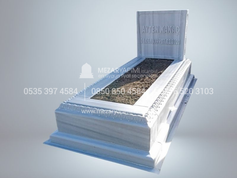 Cnc İşlemeli Blok Mermer Mezar