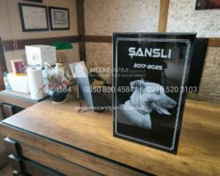 50x30cm Lazer Resimli Granit Pet Mezar Tasi