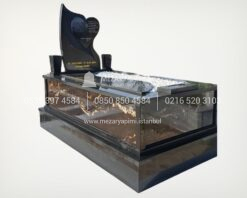 Komple Granit Özel Desenli Mezar
