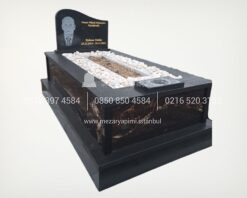 Komple Granit Özel Desenli Mezar