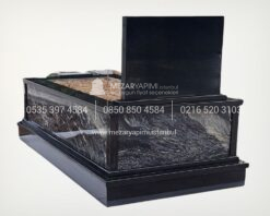 Komple Granit Özel Desenli Mezar