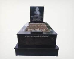 Komple Granit Özel Desenli Mezar
