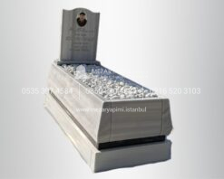 Mermer Konik Kesim 15cm Blok Mezar