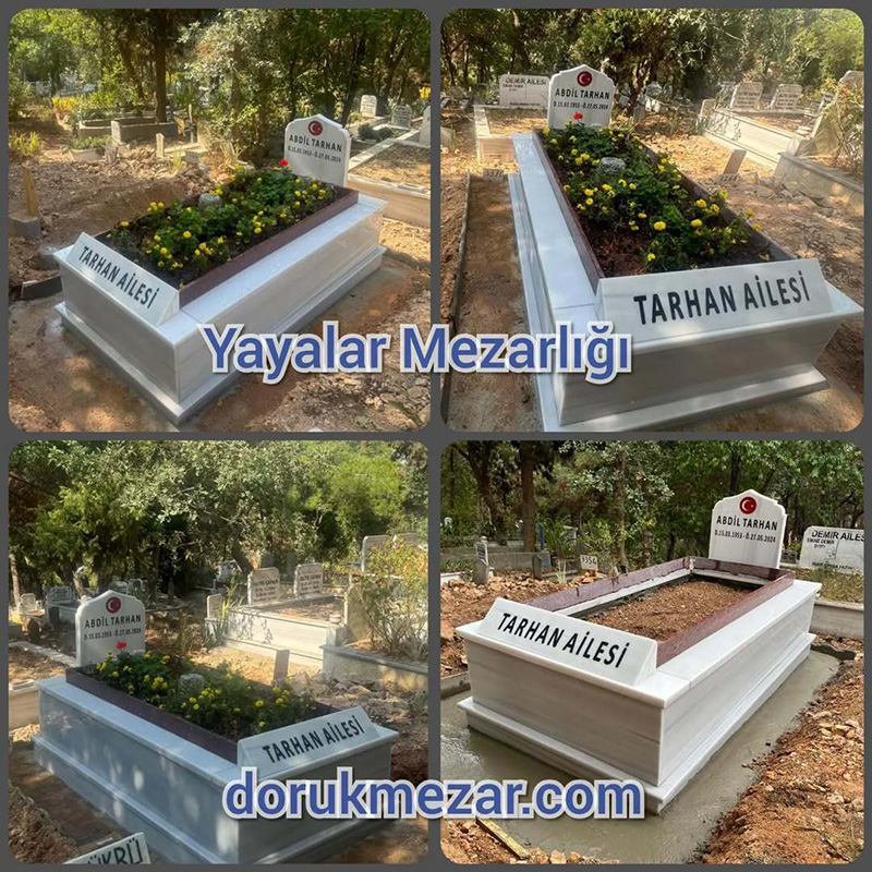 Pendik Yayalar Mezarlığı Mezar Taşı Yapımı Tarhan Ailesi