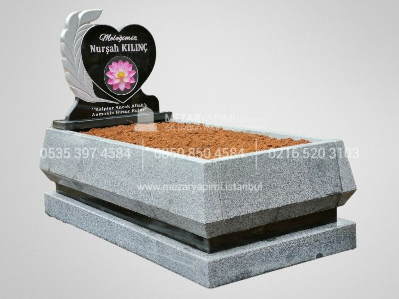 Konik Kesim Granit Blok Mezar